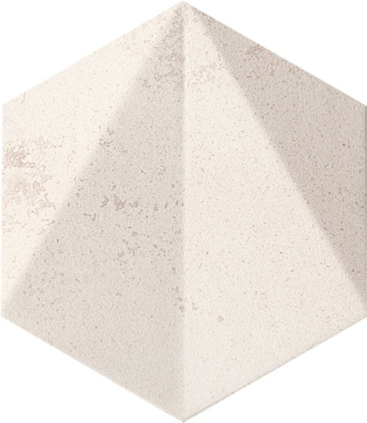 Wall Decor Free Space hex white STR 11x12,5x13mm (4"x5")